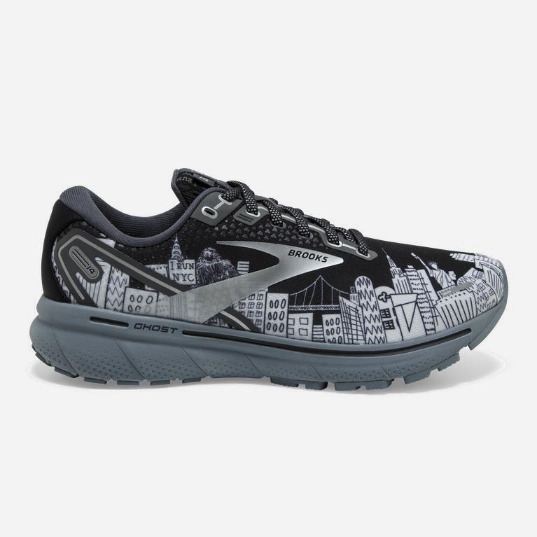 Brooks Ghost 14 Cushioned - Zapatillas Running Asfalto Mujer - Negras / Gris (OG0918543)